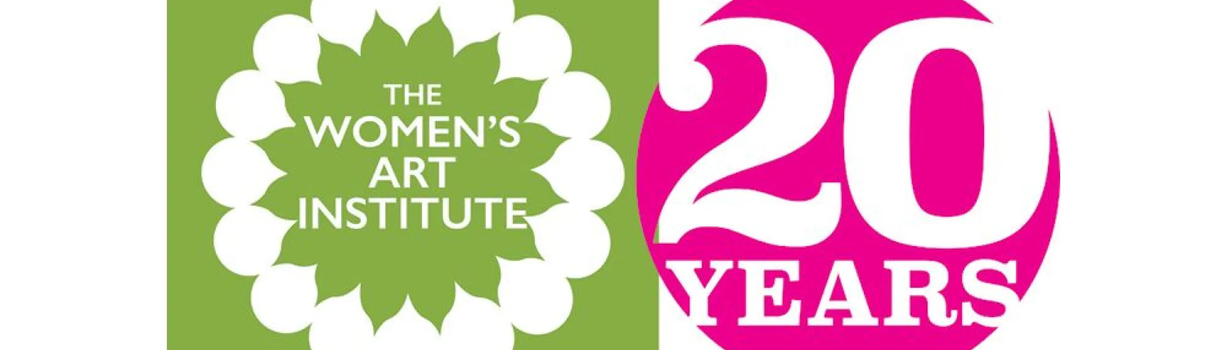 Logo for Women's Art Institute celebrating 20 years