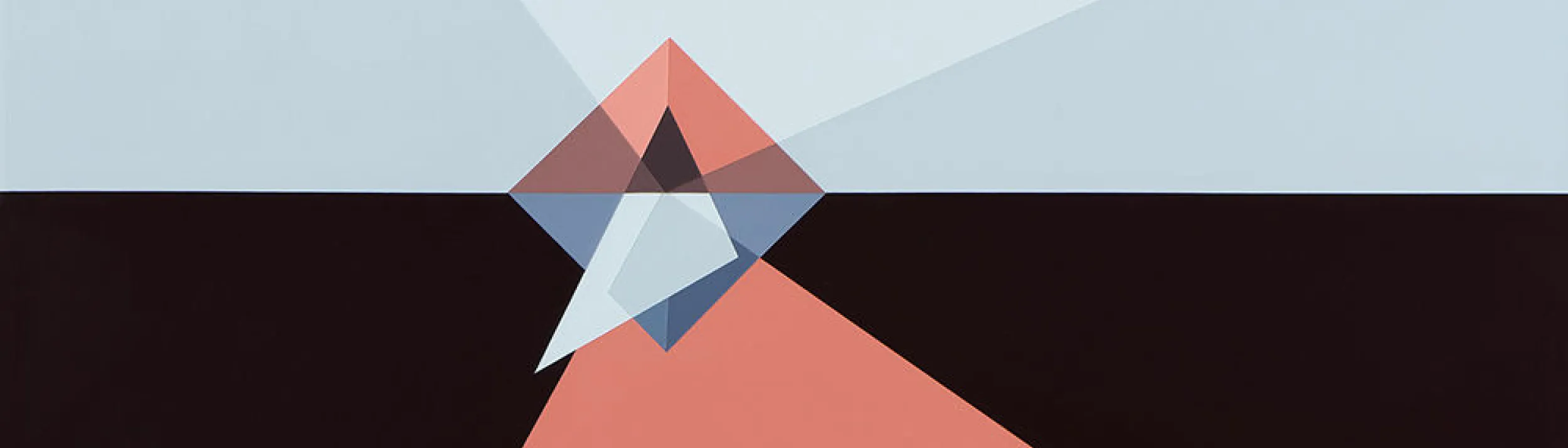 Multi-colored geometric abstract painting